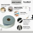 thumbnail image 5 of DuraMark White Outdoor Pavement Marking Tape 2" x 50' – No Residue, Waterproof Line Tape for Asphalt & Concrete – Reflective Glass Beads, Anti-Slip Surface for Basketball, Tennis, Driveways, 5 of 7