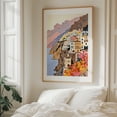thumbnail image 6 of Amalfi Coast - India Illustration Architecture Coastal Scenic Travel Poster Autumn Ocean Landscape Unframed Wall Art Print 20 x 24 inches, 6 of 13