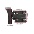 thumbnail image 5 of Trigger Switch Electric Hammer Tool Speed Control Switch Lock / Unlock, 5 of 5