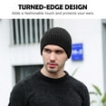 thumbnail image 4 of For Warm Winter Hats For Men / Women Knit Beanies Breathable & Soft Beanie Hats Color Variety Extended Brim Thick Soft & Stretchy Knit Beanie Hat, 4 of 6