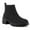 Black-suede, variant on Pennysue Women's Platform Chelsea Booties Off-white Round Toe Ankle Boots Size 9.5