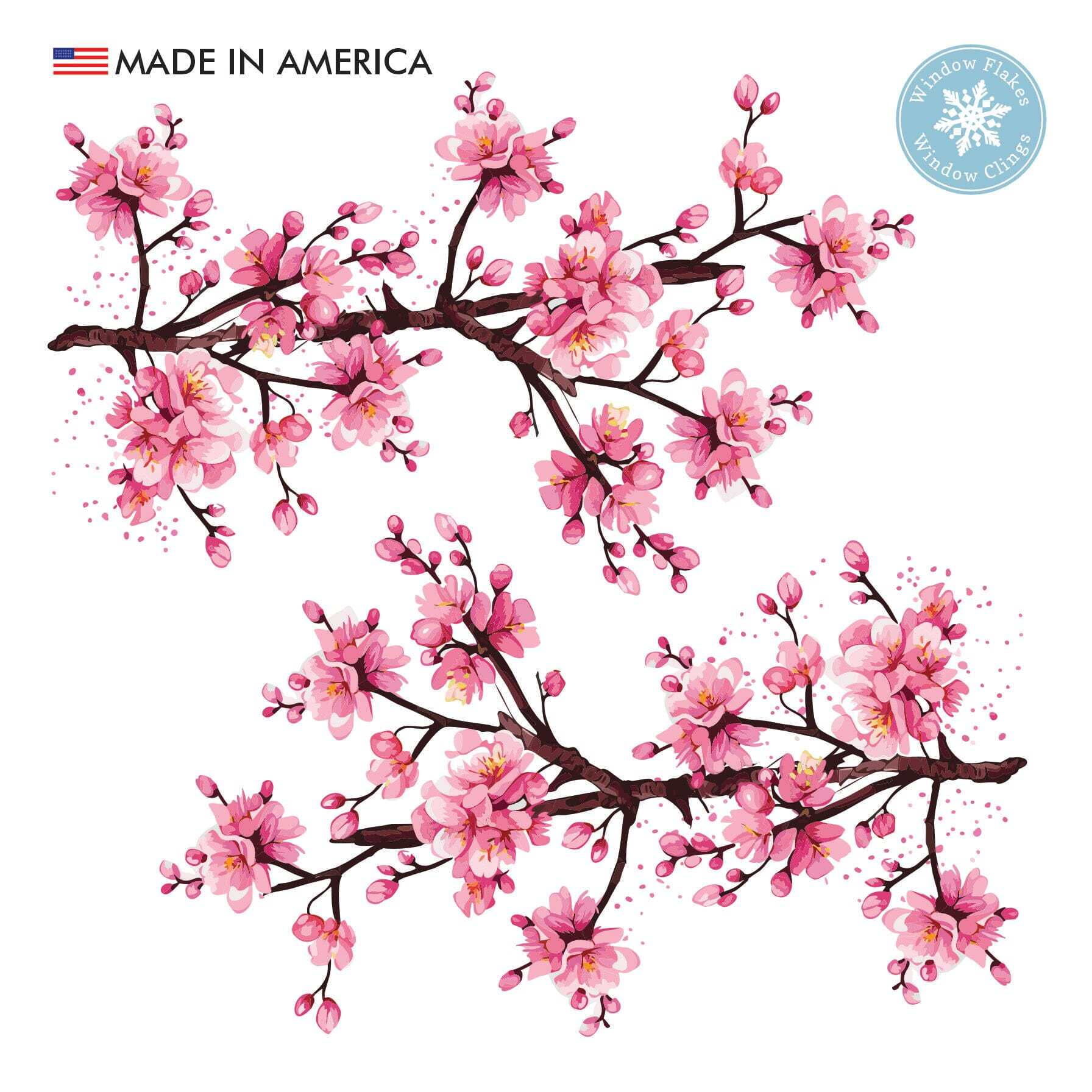 Cherry Blossom Branches Window Clings