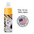 thumbnail image 4 of Havanese Candy Cane Christmas Ultra Hugger for slim cans, 4 of 6