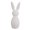 White, variant on Decorative Easter Bunnies Made of Biocompatible Plastic, 5.3" And 3.9" Standing Figures for Spring And Easter Decoration, Modern Colors for Indoor Table Decor, 1* Rabbit Figurine 3D Printed
