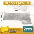 thumbnail image 2 of Funda para Almohada Corporal Wibeelee que Brilla en la Oscuridad 21x54 pulgadas 2PCS, 2 of 7