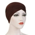 thumbnail image 1 of Women Elastic Hat Cap Breathable Bandana Cross Headwrap Headband Headscarf, 1 of 5