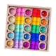 thumbnail image 2 of Rainbow Building Blocks Set de Cubos de Colores Transparentes Bloques Educativos para Desarrollo de Habilidades Motoras Juego de Cubos Apilables con, 2 of 9
