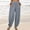 Gray, variant on Patlollav Pants for Women's Trousers Summer Casual Loose Cotton and Linen Pocket Solid Pants