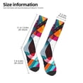 thumbnail image 2 of Xecao Abstract Jazz Instrumental Print Compression Socks for Both Men And Women for Running, Travel, Flight, Nurse, 2 of 6