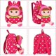 thumbnail image 2 of Bocadillo lindo del juguete de la muñeca de la felpa de la mochila del niño, regalo preescolar del bolso de hombro del bolso de viaje para el niño Rojo Verde Cocina, Decoración y Otros, 2 of 5