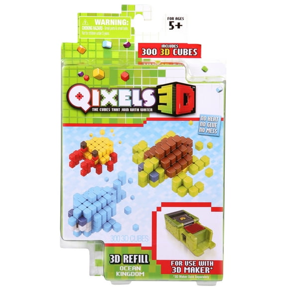 Qixels 300 Piece 3D Refill Pack - Ocean Kingdom