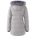 thumbnail image 2 of Wantdo Women's Winter Jacket Quilted Puffer Coat Thicken Outerwear Jacket Gray M, 2 of 10