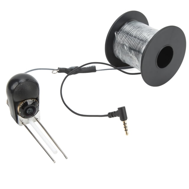 Cámara de pesca individual HD con enchufe de 3,5mm, cámara submarina CVBS para buscador de peces con Cable de pesca para Cable de pesca marino de 30m/98,4 pies Jadeshay A