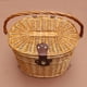 thumbnail image 5 of Ciclismo Cesta De Mimbre Rústica Bolsa De Compras Con Tapa Asa De Transporte Vogacara OD011875-00, 5 of 6