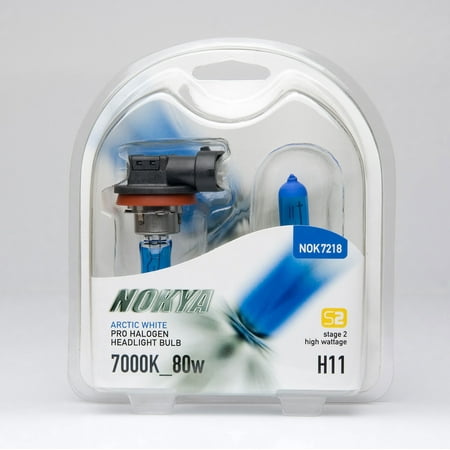 Nokya 9006 Arctic Nokya H11 Arctic White Stage 2 7000K Halogen Headlight / Fog Light Car Light Bulb Replacement One Pair NOK7218 ()