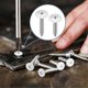 thumbnail image 5 of 8 White Screws Wood Sheet Metal Screw Thread Truss Head Fast Self Tapping White Pan Cabinet Screws, 5 of 5