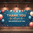 thumbnail image 5 of Decorative Design Thank You Banner Appreciation Theme Balloon Decoration Festive Colors Celebration Banner for Gratitude Events Employee Appreciation Party Indoor Decoration, 5 of 8