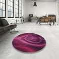 thumbnail image 4 of Ahgly Company Tapis d'Intérieur Lavable en Machine Carré Transitionnel Moyen Violet Rouge Rose, 7 Pieds Carré, 4 of 7