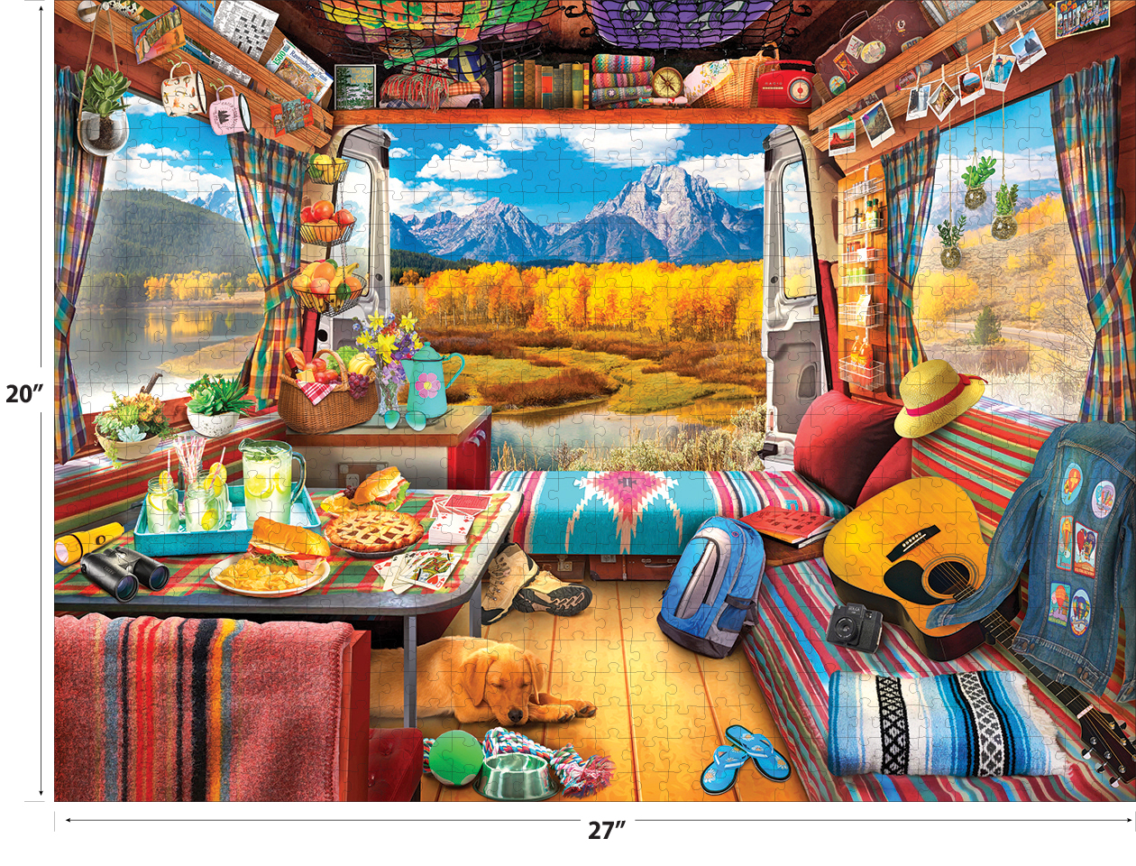 Cra-Z-Art Kodak 1000-Piece Van Life Grand Tetons Jigsaw Puzzle