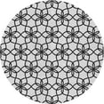 thumbnail image 1 of Ahgly Company Machine Washable Indoor Round Transitional Platinum Gray Area Rugs, 5' Round, 1 of 7