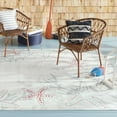 thumbnail image 2 of Home Dynamix Marine Coral Coastal Starfish Indoor/Outdoor Area Rug, Ivory/Blue, 5'2"x7'2", 2 of 11
