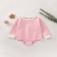 thumbnail image 4 of Baby Girl Boy Sweatshirt Bubble Romper Oversized Sweater Warm Winter Clothes, 4 of 6