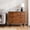 Walnut, variant on Spaco Walnut Wide Wooden 4-Drawer Dresser, Smooth Gliding Rails & Anti-Tip Design, Multi-Use Storage for Bedroom & Living Room