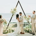 thumbnail image 6 of 8.2FT Wooden Wedding Arch for Ceremony, Retro Triangle Wood Arbor Backdrop Stand for Rustic Wedding Ceremony Party Proposal Garden Beach Forest Arch Decorations, 6 of 7