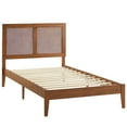 thumbnail image 3 of Sirocco Rattan and Wood Twin Platform Bed in Walnut, 3 of 10