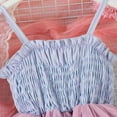 thumbnail image 5 of WRKEKC Girls Dresses Tiered Dress Spaghetti Strap Multicolor Tulle Dress Flared Skirt Elegant Style for 4-7 Years Kids, 5 of 5