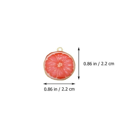 

12Pcs DIY Fruit Shape Charms Beads Pendant for Jewelry Making Bracelet Necklace