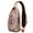 Sacred Symbolic, variant on Minimalist Botanical Cactus Sling Backpack, Lightweight Crossbody Daypack with Desert Plant Design, Ideal for Travel, Gym, and Commuting