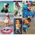 thumbnail image 4 of Baby Flap Sun Hat Breathable Kids Beach Cap with Wide Brim Sun Protection Hat, 4 of 7