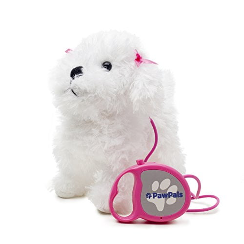 Meva Pawpals Kids Walking And Barking Puppy Dog Toy Pet With Remote Control Leash (White