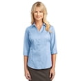 thumbnail image 1 of MEJORADA Blusa de manga 3/4 para mujer de Port Authority®. L6290 Celeste XS Autoridad Portuaria L6290, 1 of 1