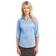 thumbnail image 1 of MEJORADA Blusa de manga 3/4 para mujer de Port Authority®. L6290 Celeste XS Autoridad Portuaria L6290, 1 of 1