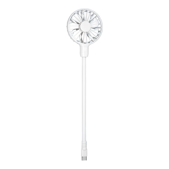 Type C Portable Fan Flexible Neck Quiet Cooling for Laptop Travel Camping