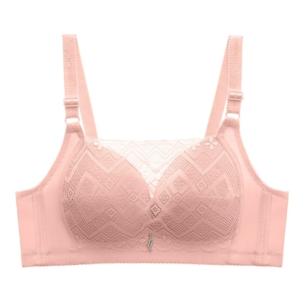 2-pack microfibre push-up bras - Light pink/White - Ladies