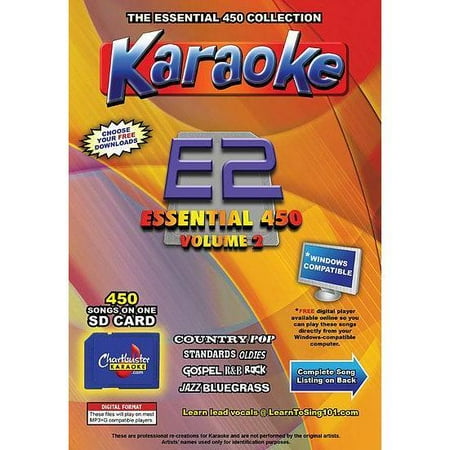 - Chartbuster Essential 450 Vol. E2- 450 KARAOKE MP3G SD CARD CDG MUSIC 4 PLAYER