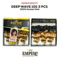 thumbnail image 2 of Express Beauty Empire Curly Human Hair Deep Wave 10S 3pcs - Premium Human Hair, Natural Soft Texture, Tangle Free Weaving for Quick Weave (M51 Light Brown Silver), 2 of 5