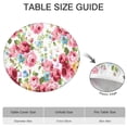 thumbnail image 6 of Pioneer Flower Floral Print Pattern Round Fitted Tablecloth with Elastic Edge,Dining Table Cover Waterproof,Outdoor Round Tablecloth for Camping,Dining,Indoor and Outdoor, 6 of 7