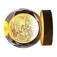 thumbnail image 1 of Luz de Noche de Bola de Cristal ANGGREK Luz Suave Patrón Claro con Base de Madera, 1 of 7