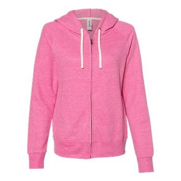 JERZEES - Jerzees B50835304 Womens Snow Heather French Terry Full-Zip ...