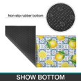 thumbnail image 6 of Lemon and Tile Blue Pattern Anti Fatigue Kitchen Rugs Set Of 2, Non Slip Washable Decorative Floor Mats for Kitchen Sink Laundry, 17"x30" and 17"x47", 6 of 6