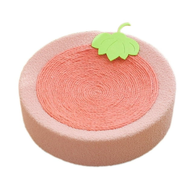 Cama de cartón para gatos, almohadilla rascadora redonda para gatos, gruesa, protectora de muebles, gato Estilo A