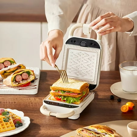 

CHNGTO Multifunctional Breakfast Machine 220V Sandwich Maker Waffle Toaster Baker Takoyaki Pancake Donuts Sandwichera