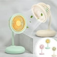 thumbnail image 1 of Xihbxyly Ventilador de Escritorio Usb, Miniventilador Recargable, Rotación de 360° y Potente Viento, Funcionamiento Silencioso, Diseño Compacto, Ideal para Estudio En Casa o En La Oficina, Rosa, Verd, 1 of 7
