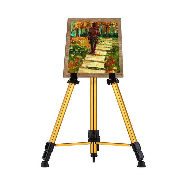 Aluminum Easel Stand Tripod Adjustable Height 19''-55'' Lightweight Sturdy  Field Easel for Painting with Carrying Bag
