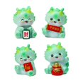 thumbnail image 1 of GROWTH TANK 4 Pieces Dragon Statue Table Sculpture Cute Desktop Ornament Car Dashboard Decor green, 1 of 9