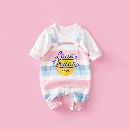 

Cotton Newborn Pajamas Baby Boys Girls Clothes Spring Romper Cute Cartoon Unicorn Flower Jumpsuit Long Sleeve Fall Baby Outfit